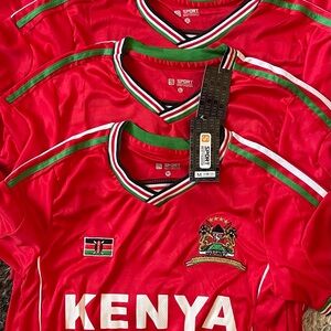Sporto Red Kenya Men's Soccer Jersey